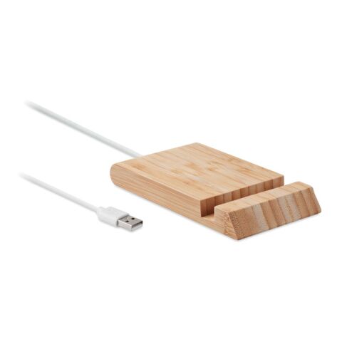 Bamboo wireless charger with phone stand wood | Without Branding | not available | not available | not available