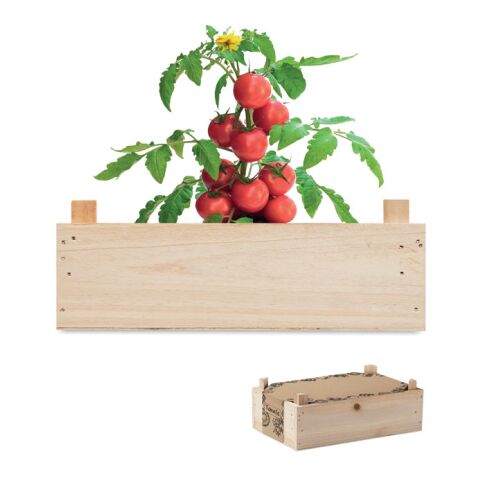 Tomato kit in wooden crate wood | No Branding | not available | not available | not available