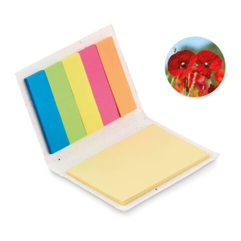 Seed paper sticky note pad white | Without Branding | not available | not available