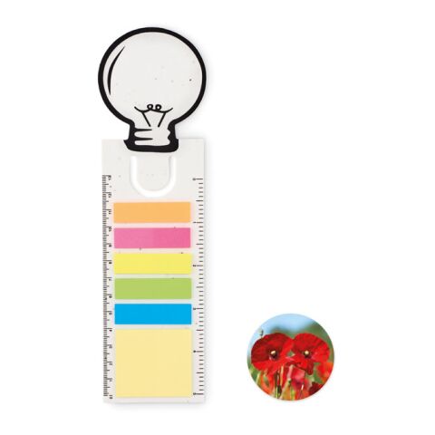 Seed paper bookmark w/memo pad