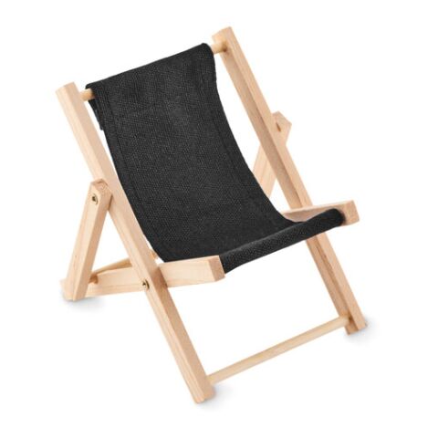 Deckchair-shaped phone stand black | Without Branding | not available | not available