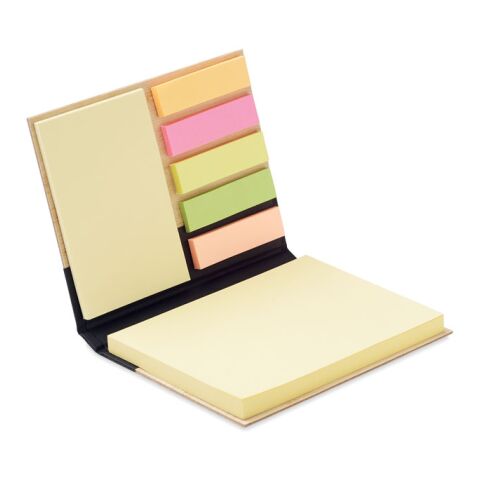 Bamboo sticky note memo pad black | Without Branding | not available | not available | not available