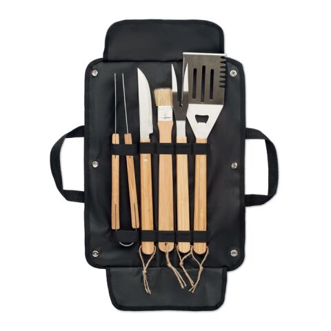 5 BBQ tools in pouch black | Without Branding | not available | not available | not available