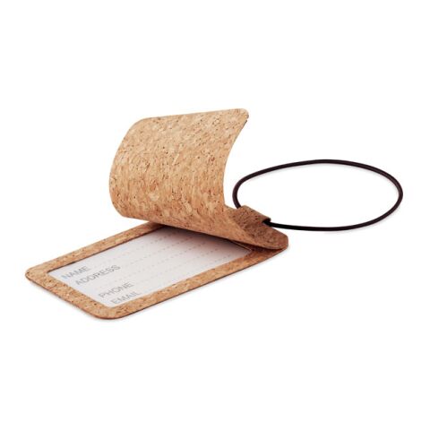 Cork luggage tag beige | Without Branding | not available | not available