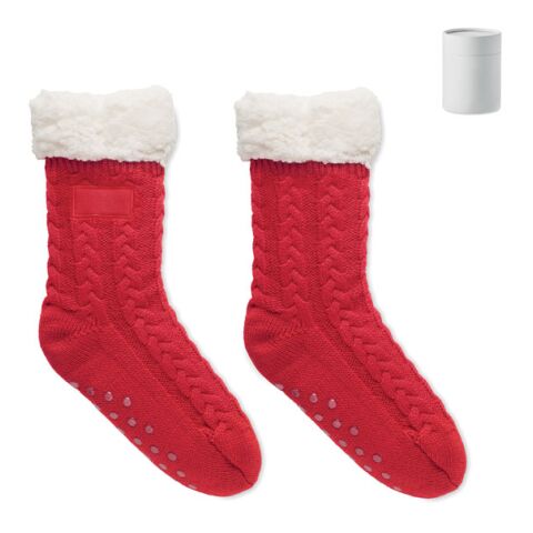 Pair of slipper sock M red | Without Branding | not available | not available | not available