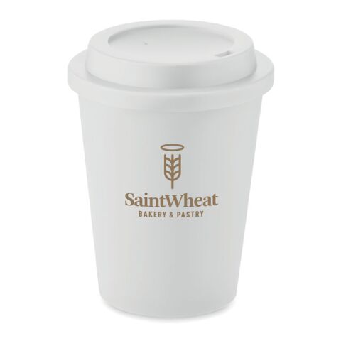 Double wall tumbler PP 300 ml white | No Branding | not available | not available