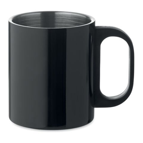 Double wall mug 300 ml black | Without Branding | not available | not available | not available