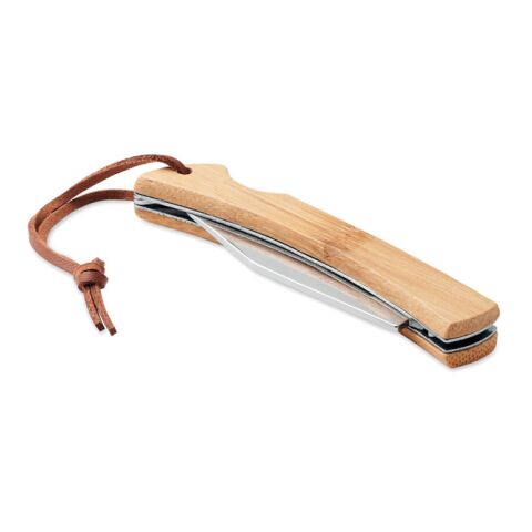 Foldable knife in bamboo