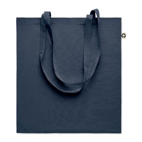 Recycled cotton shopping bag 140 gr/m² navy blue | No Branding | not available | not available | not available