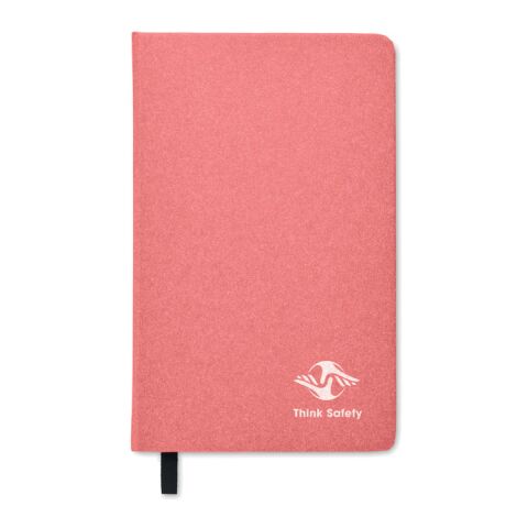 A5 recycled page notebook with cotton page-marker 
