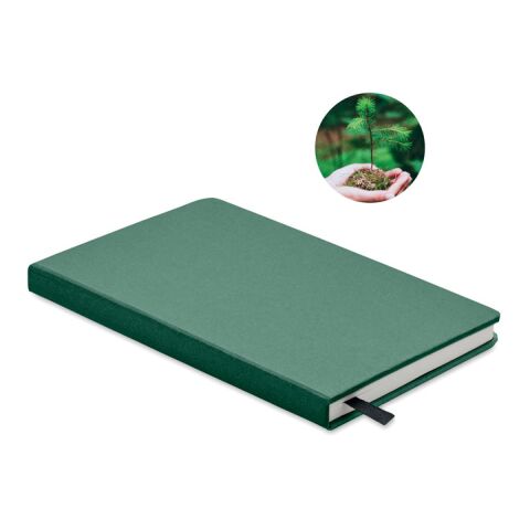 A5 recycled page notebook with cotton page-marker