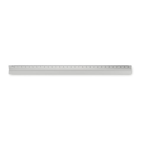 30cm Ruler in aluminium matt silver | Without Branding | not available | not available