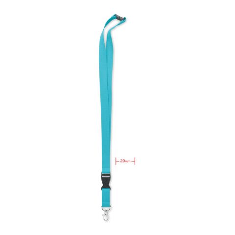 Lanyard in cotton with metal hook 20mm