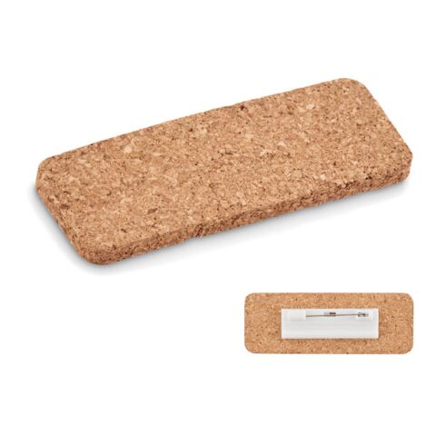 Name tag holder in cork beige | Without Branding | not available | not available