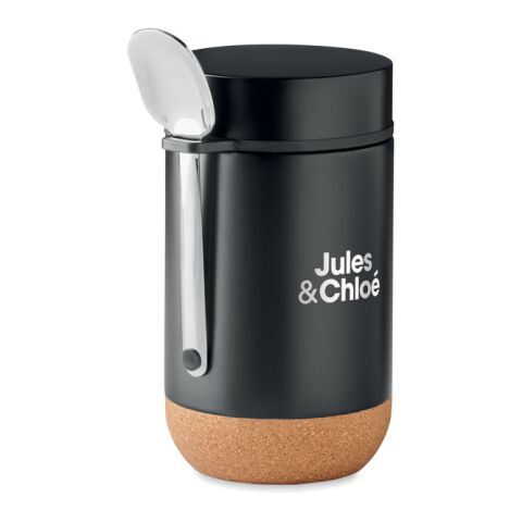 Double wall storage jar 400 ml black | No Branding | not available | not available | not available