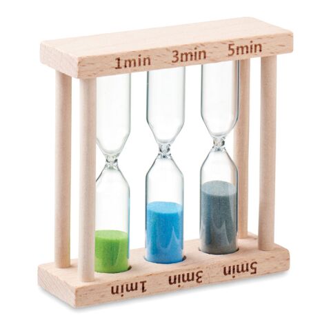 Set of 3 wooden sand timer wood | Without Branding | not available | not available