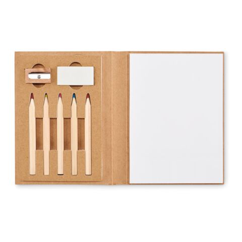Kids 60 sheet drawing set beige | Without Branding | not available | not available | not available