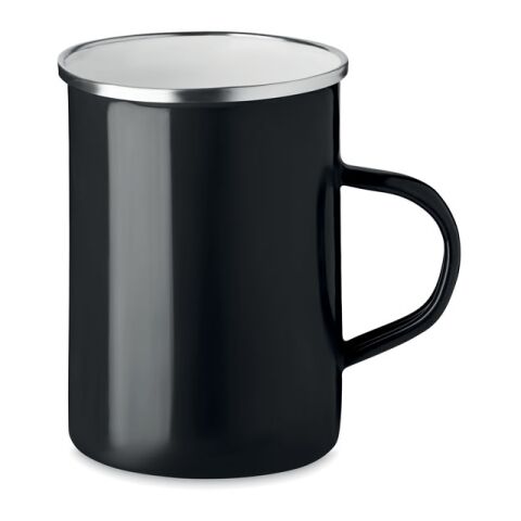 Enamel metal mug 550 ml black | Without Branding | not available | not available | not available