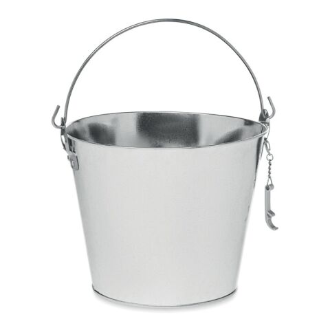 Metal beer bucket 4L matt silver | Without Branding | not available | not available | not available