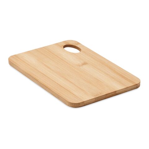 Bamboo cutting board with hanging hole