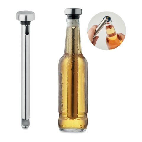 Bottle opener chiller stick matt silver | Without Branding | not available | not available