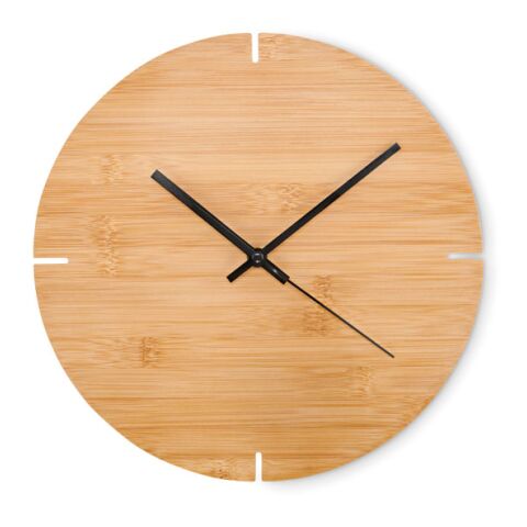 Round shape bamboo wall clock wood | Without Branding | not available | not available
