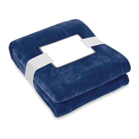 RPET fleece blanket 280 gr/m² blue | Without Branding | not available | not available | not available