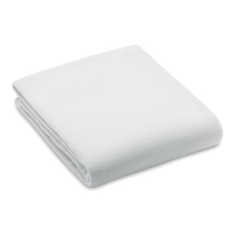RPET fleece blanket 130gr/m² white | No Branding | not available | not available | not available