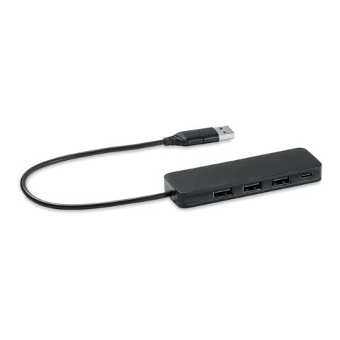 USB-C 4 port USB hub black | Without Branding | not available | not available | not available