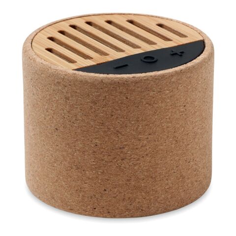 Round cork wireless speaker beige | Without Branding | not available | not available | not available