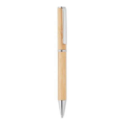 Bamboo twist ball pen with metal fitting
