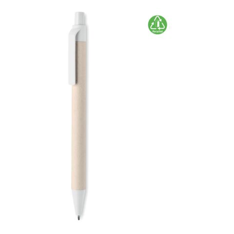 Milk carton paper ball pen white