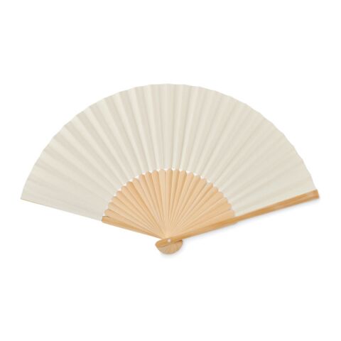 Manual hand fan in bamboo beige | No Branding | not available | not available