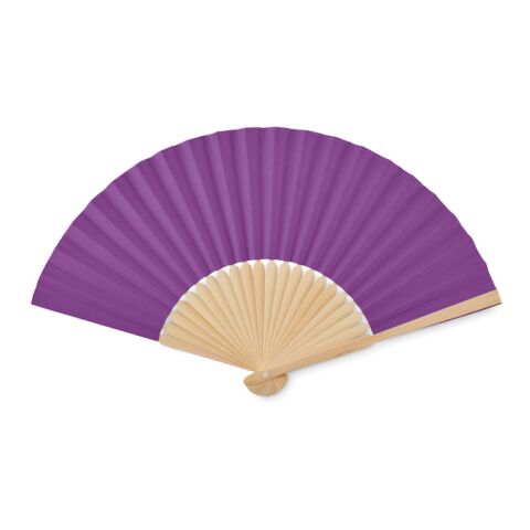 Manual hand fan in bamboo violet | No Branding | not available | not available