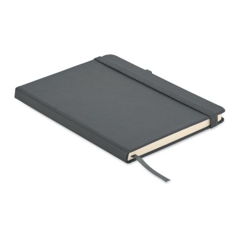 Recycled PU A5 lined notebook grey | No Branding | not available | not available | not available