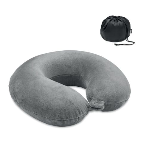 Travel Pillow in 210D RPET grey | Without Branding | not available | not available | not available