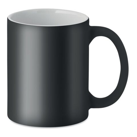 Matt coloured mug 300 ml black | Without Branding | not available | not available