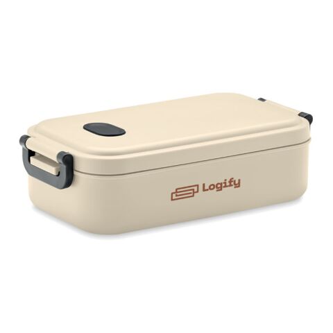 Recycled PP Lunch box 800 ml beige | No Branding | not available | not available | not available