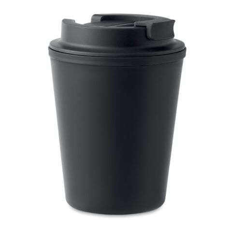 Recycled PP tumbler 300 ml black | Without Branding | not available | not available