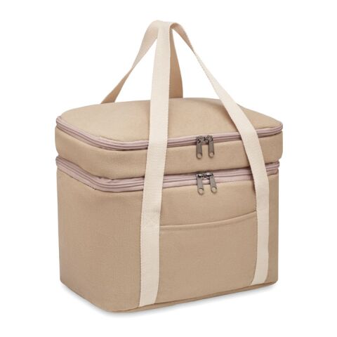 Cooler bag canvas 320 gr/m² beige | Without Branding | not available | not available | not available