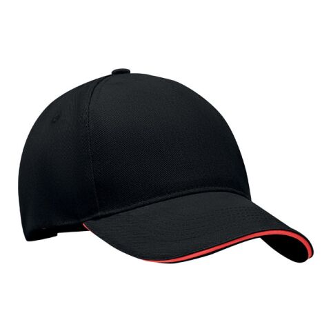 5 panel baseball cap black/red | No Branding | not available | not available | not available