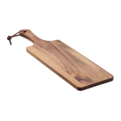 Acacia wood serving board with handle