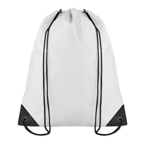 Polyester drawstring bag 190T white | No Branding | not available | not available | not available