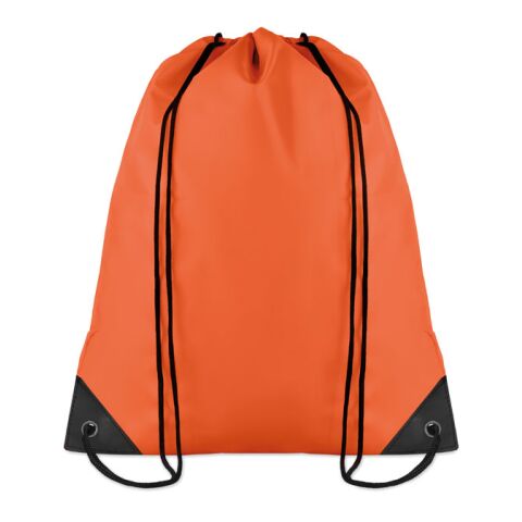 Polyester drawstring bag 190T orange | No Branding | not available | not available | not available