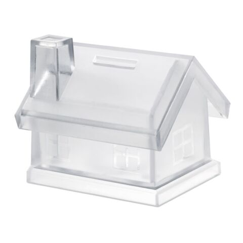 Plastic house coin bank
