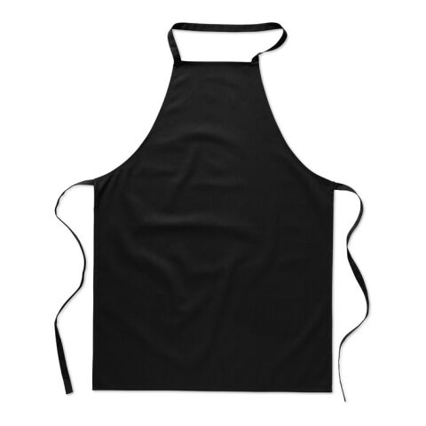 Kitchen apron in cotton black | Without Branding | not available | not available | not available