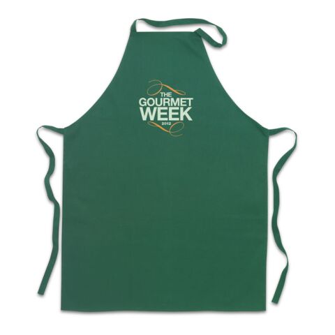 Kitchen apron in cotton green | No Branding | not available | not available | not available