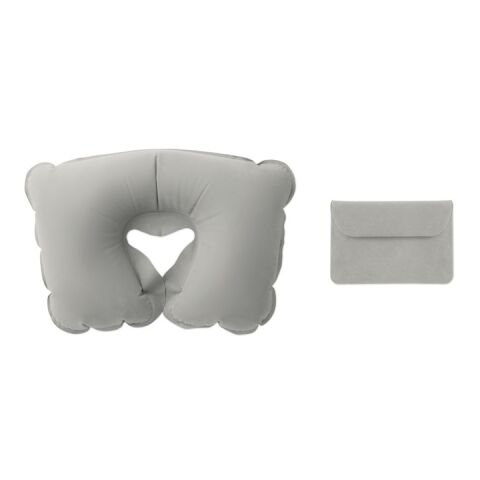 Inflatable pillow in pouch