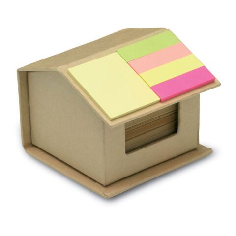 Memo/sticky notes pad recycled beige | Without Branding | not available | not available | not available