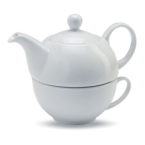 Teapot and cup set 400 ml white | Without Branding | not available | not available